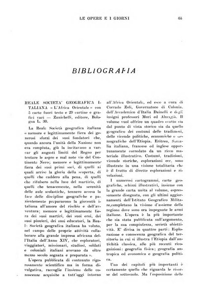 Le opere e i giorni rassegna mensile di politica, lettere, arti, etc