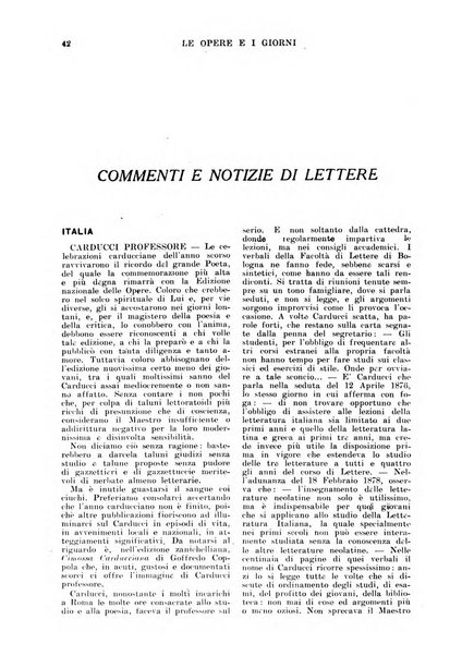 Le opere e i giorni rassegna mensile di politica, lettere, arti, etc