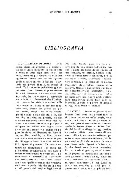 Le opere e i giorni rassegna mensile di politica, lettere, arti, etc