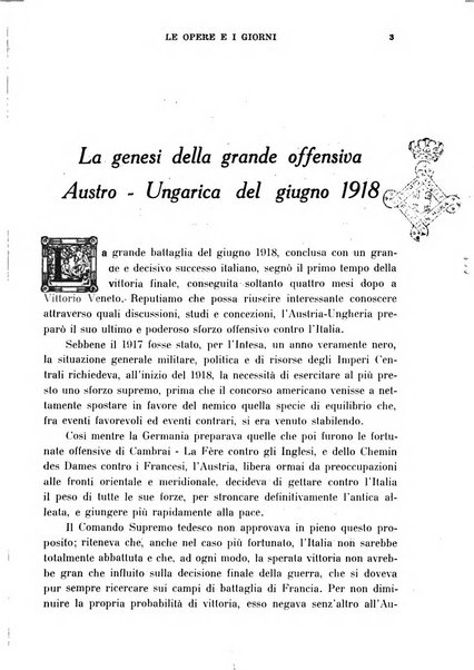 Le opere e i giorni rassegna mensile di politica, lettere, arti, etc