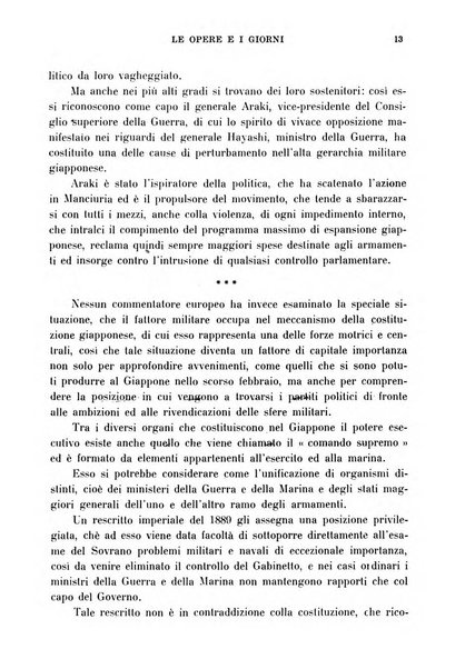 Le opere e i giorni rassegna mensile di politica, lettere, arti, etc