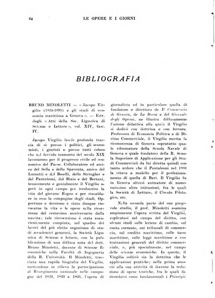 Le opere e i giorni rassegna mensile di politica, lettere, arti, etc