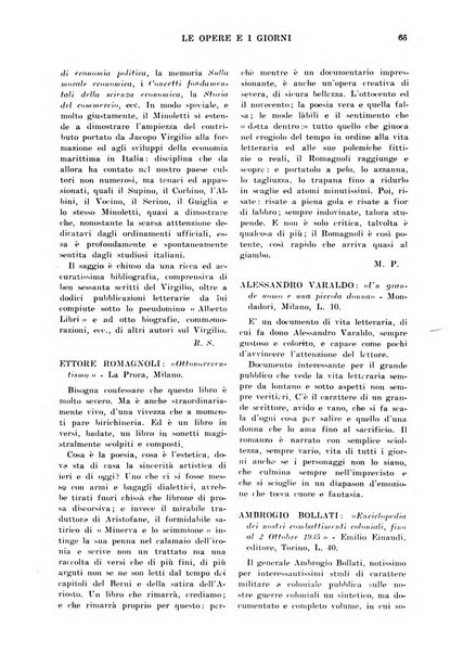 Le opere e i giorni rassegna mensile di politica, lettere, arti, etc