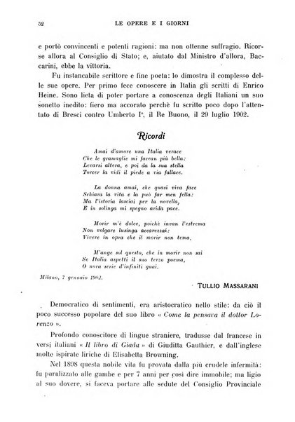 Le opere e i giorni rassegna mensile di politica, lettere, arti, etc