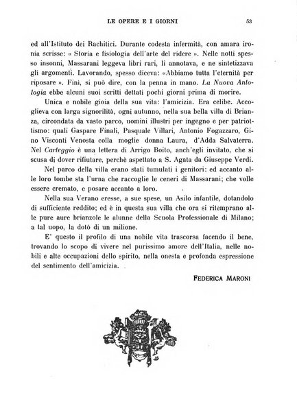 Le opere e i giorni rassegna mensile di politica, lettere, arti, etc