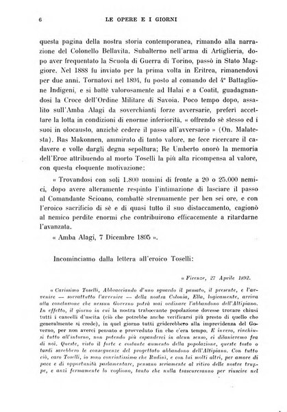 Le opere e i giorni rassegna mensile di politica, lettere, arti, etc