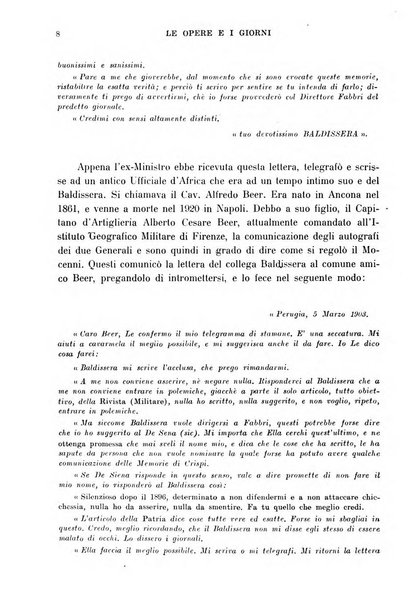 Le opere e i giorni rassegna mensile di politica, lettere, arti, etc