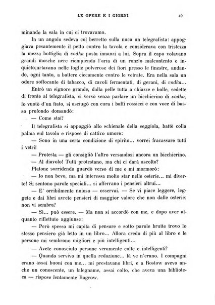 Le opere e i giorni rassegna mensile di politica, lettere, arti, etc