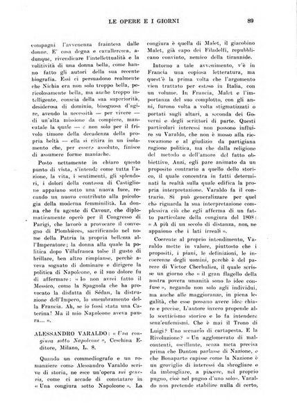 Le opere e i giorni rassegna mensile di politica, lettere, arti, etc