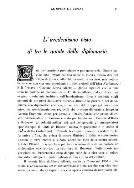 Le opere e i giorni rassegna mensile di politica, lettere, arti, etc