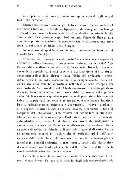 Le opere e i giorni rassegna mensile di politica, lettere, arti, etc