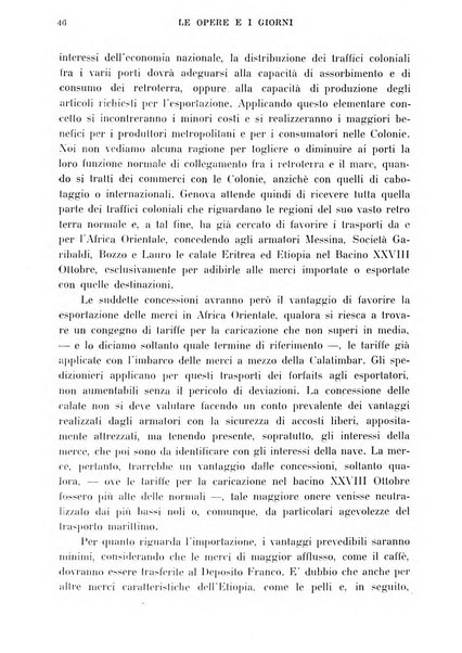 Le opere e i giorni rassegna mensile di politica, lettere, arti, etc