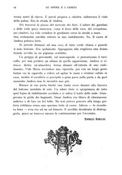 Le opere e i giorni rassegna mensile di politica, lettere, arti, etc