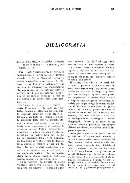 Le opere e i giorni rassegna mensile di politica, lettere, arti, etc