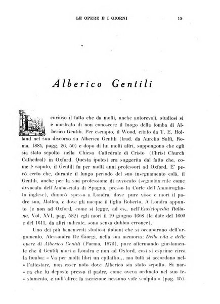 Le opere e i giorni rassegna mensile di politica, lettere, arti, etc