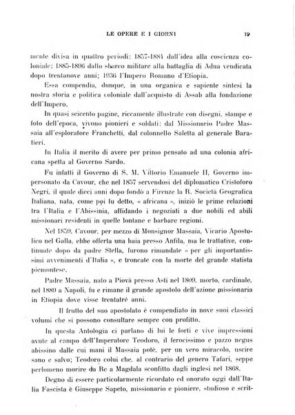 Le opere e i giorni rassegna mensile di politica, lettere, arti, etc