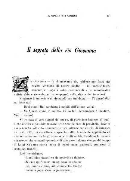 Le opere e i giorni rassegna mensile di politica, lettere, arti, etc