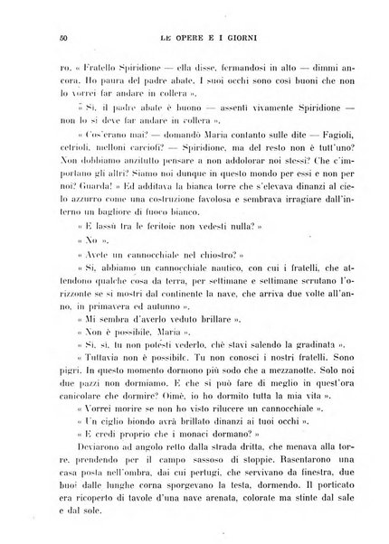 Le opere e i giorni rassegna mensile di politica, lettere, arti, etc