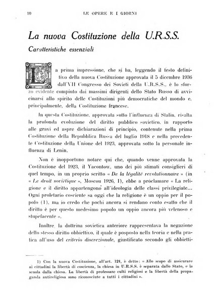 Le opere e i giorni rassegna mensile di politica, lettere, arti, etc