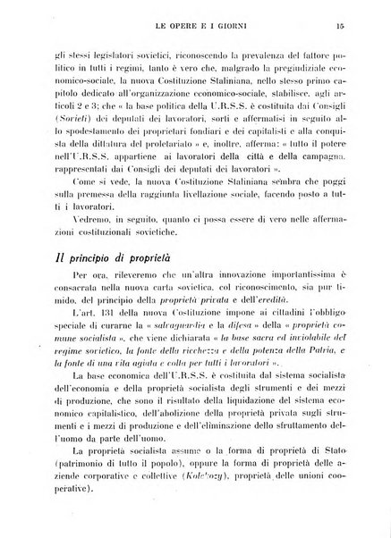 Le opere e i giorni rassegna mensile di politica, lettere, arti, etc