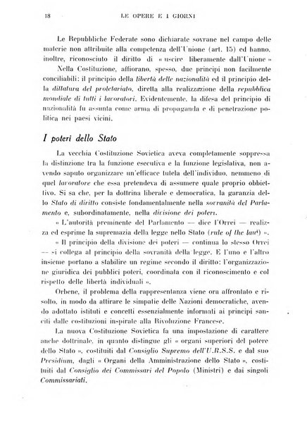 Le opere e i giorni rassegna mensile di politica, lettere, arti, etc