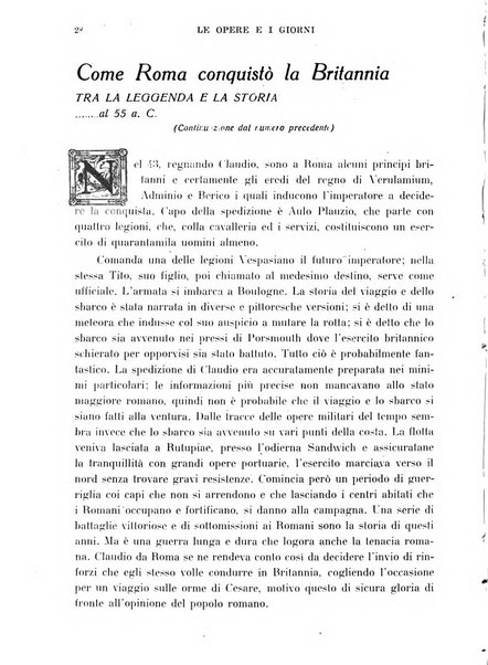 Le opere e i giorni rassegna mensile di politica, lettere, arti, etc