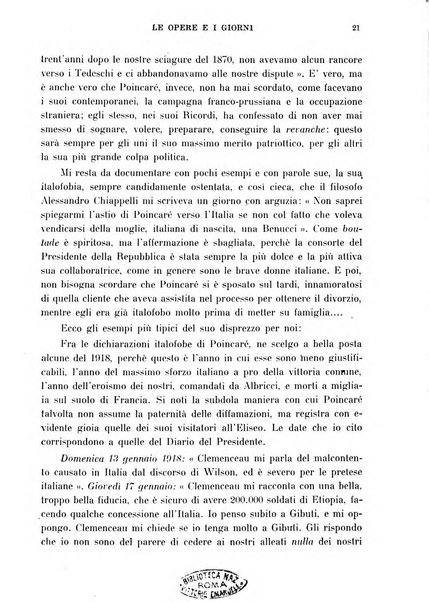 Le opere e i giorni rassegna mensile di politica, lettere, arti, etc