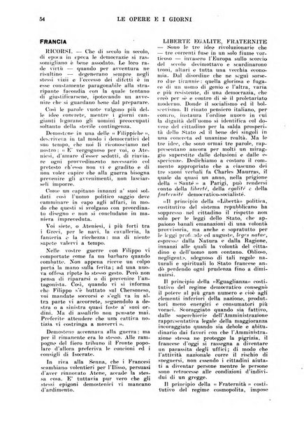 Le opere e i giorni rassegna mensile di politica, lettere, arti, etc