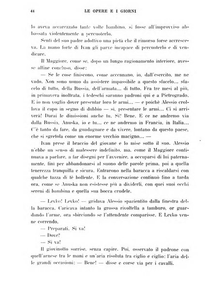 Le opere e i giorni rassegna mensile di politica, lettere, arti, etc