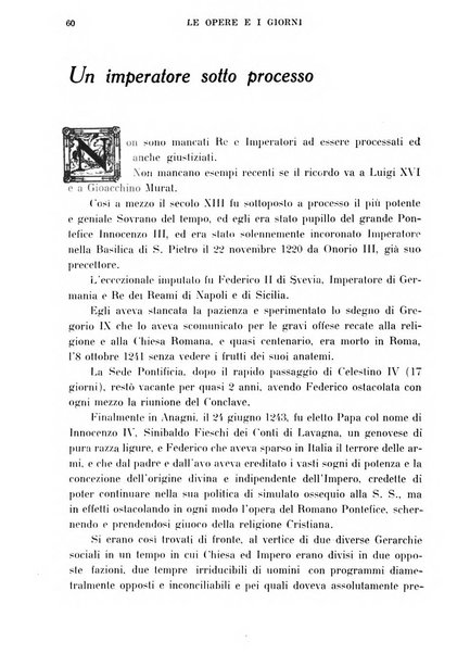 Le opere e i giorni rassegna mensile di politica, lettere, arti, etc