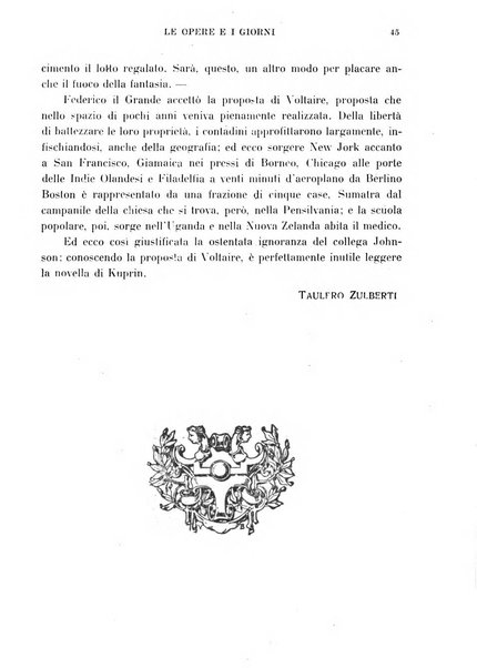 Le opere e i giorni rassegna mensile di politica, lettere, arti, etc