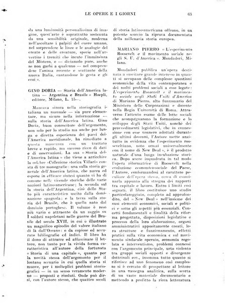 Le opere e i giorni rassegna mensile di politica, lettere, arti, etc