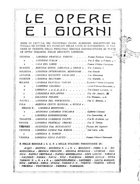 Le opere e i giorni rassegna mensile di politica, lettere, arti, etc