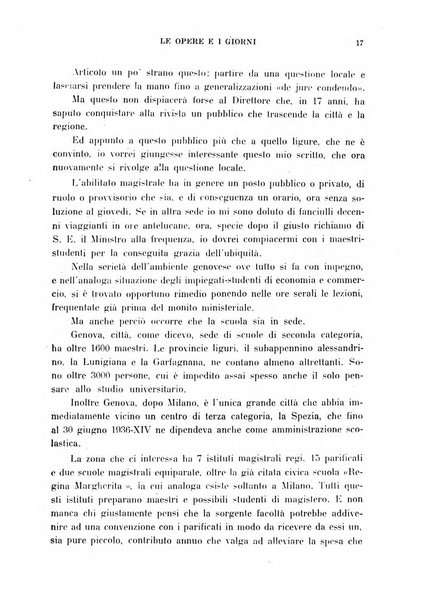 Le opere e i giorni rassegna mensile di politica, lettere, arti, etc