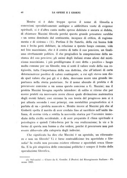 Le opere e i giorni rassegna mensile di politica, lettere, arti, etc