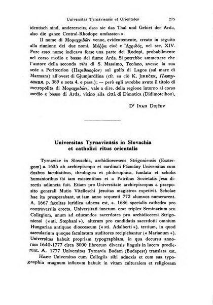 Orientalia Christiana periodica commentarii de re Orientali aetatis Christianae sacra et profana