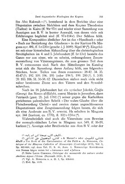 Orientalia Christiana periodica commentarii de re Orientali aetatis Christianae sacra et profana