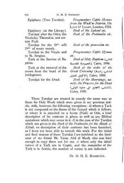 Orientalia Christiana periodica commentarii de re Orientali aetatis Christianae sacra et profana