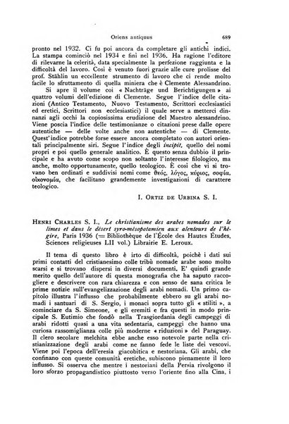 Orientalia Christiana periodica commentarii de re Orientali aetatis Christianae sacra et profana