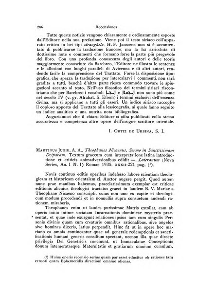 Orientalia Christiana periodica commentarii de re Orientali aetatis Christianae sacra et profana