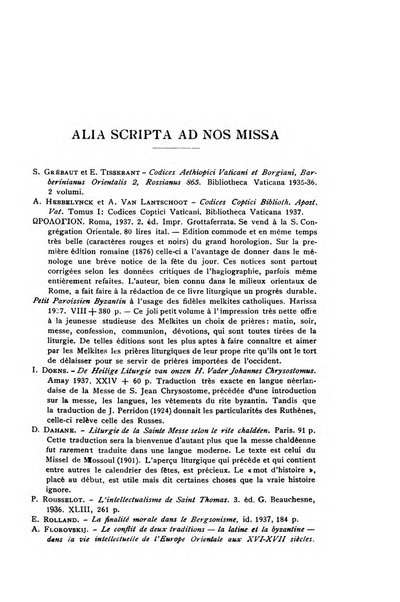 Orientalia Christiana periodica commentarii de re Orientali aetatis Christianae sacra et profana