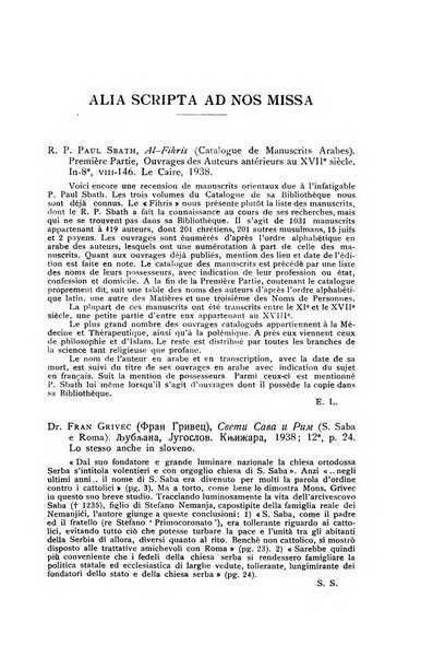 Orientalia Christiana periodica commentarii de re Orientali aetatis Christianae sacra et profana