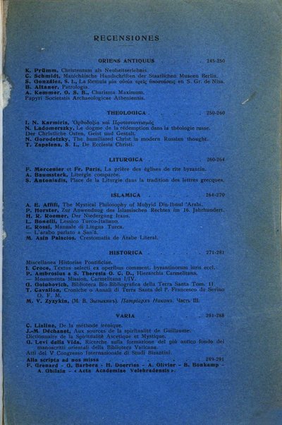 Orientalia Christiana periodica commentarii de re Orientali aetatis Christianae sacra et profana