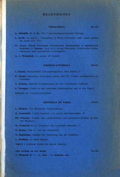 Orientalia Christiana periodica commentarii de re Orientali aetatis Christianae sacra et profana