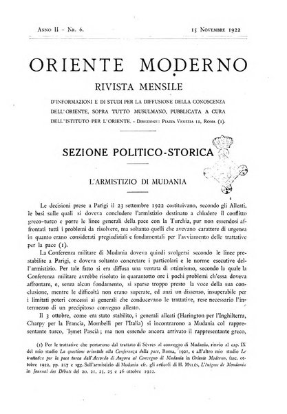 Oriente moderno rivista mensile d'informazioni e di studi