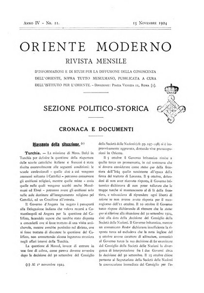 Oriente moderno rivista mensile d'informazioni e di studi