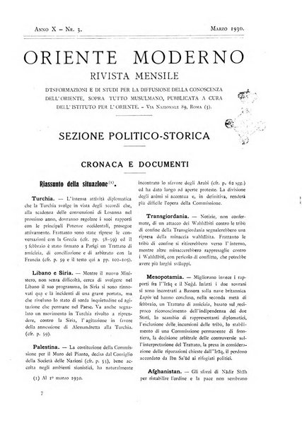 Oriente moderno rivista mensile d'informazioni e di studi