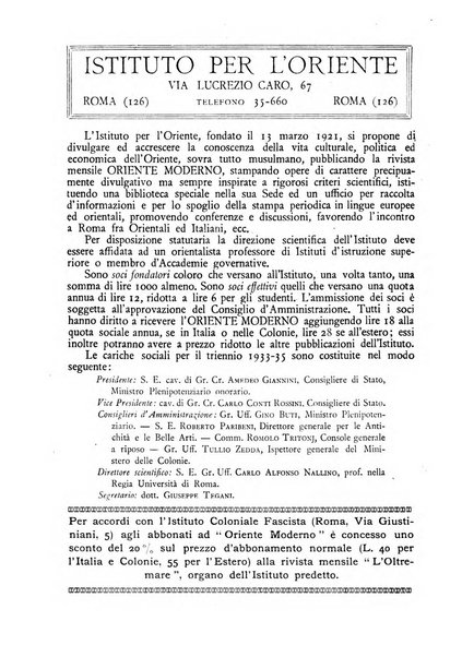 Oriente moderno rivista mensile d'informazioni e di studi