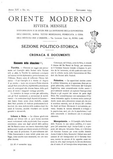 Oriente moderno rivista mensile d'informazioni e di studi