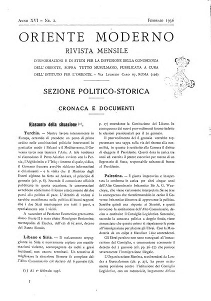 Oriente moderno rivista mensile d'informazioni e di studi